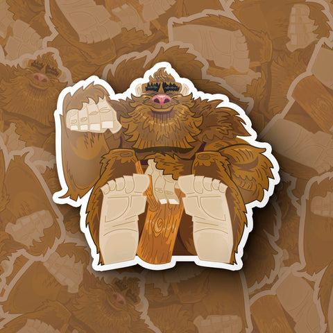Lucky Bigfoot Sticker