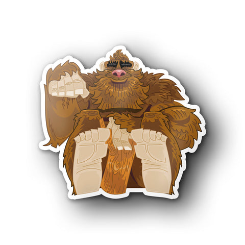 Lucky Bigfoot Sticker