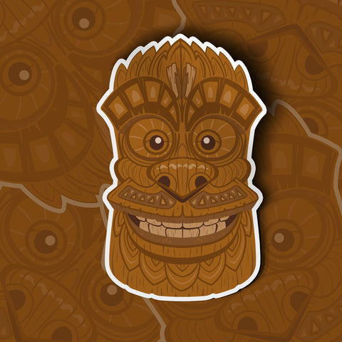 Tiki Bigfoot Sticker